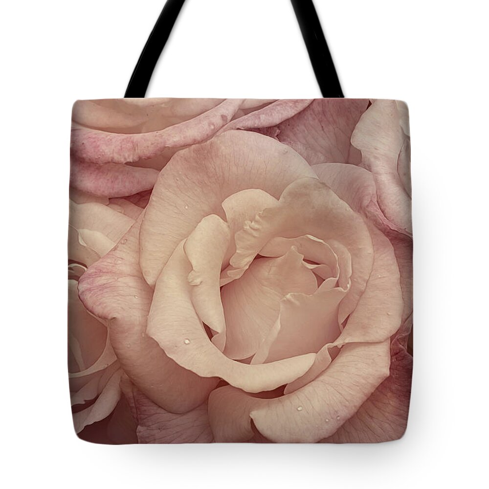 Rose Tote Bag featuring the photograph Muted Roses by Mary Jo Allen