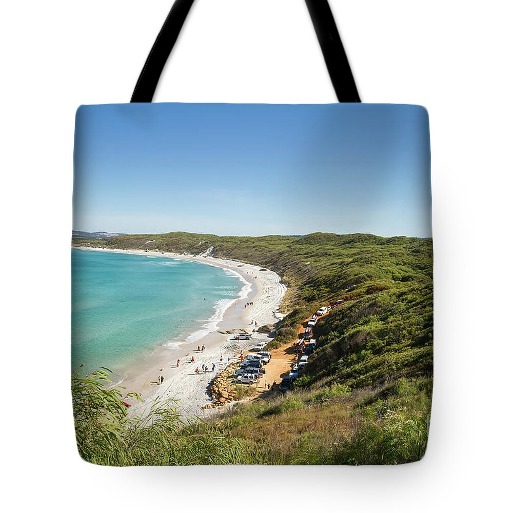 Mutton Bird Beach Tote Bag featuring the photograph Mutton Bird Beach, Elleker, Western Australia by Elaine Teague