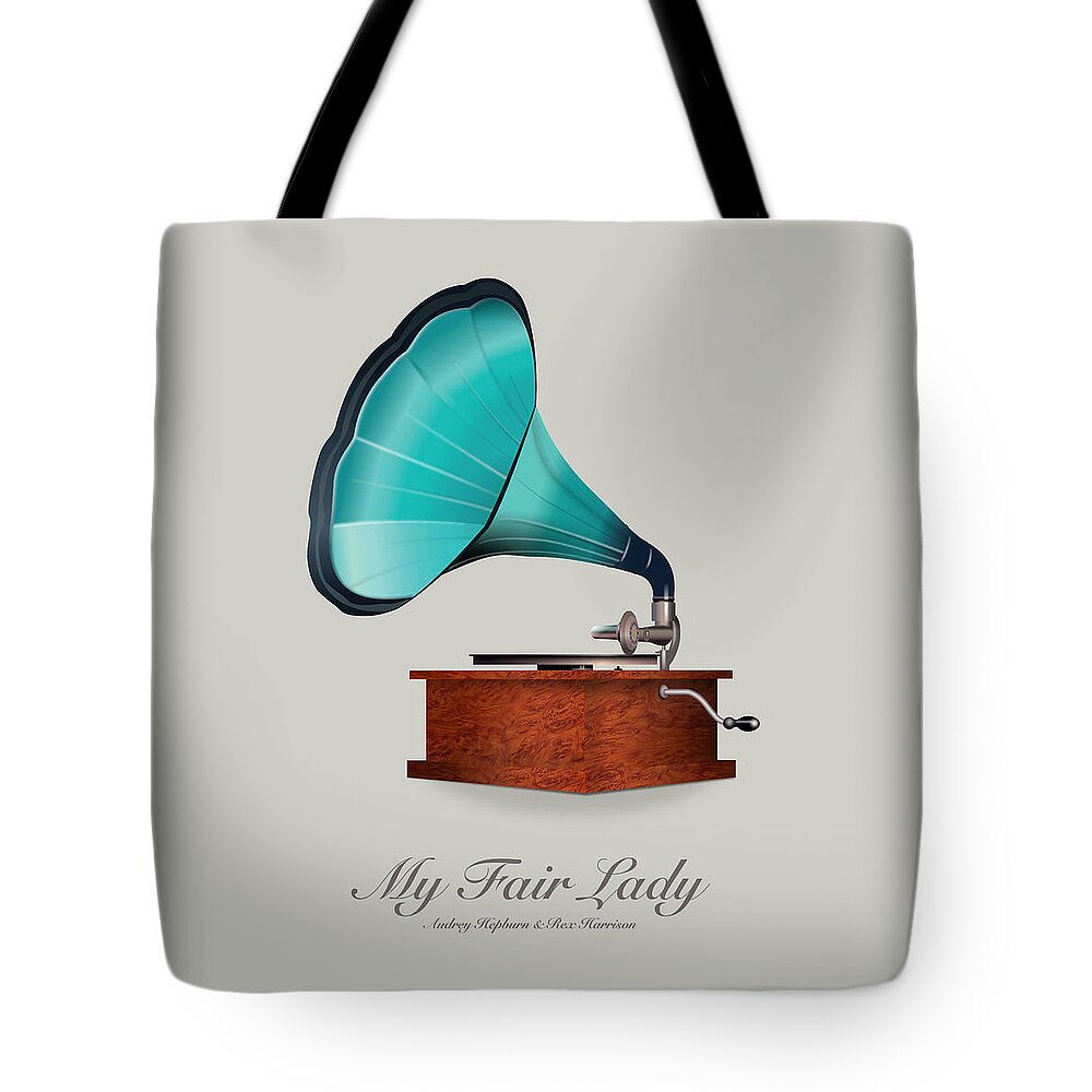 My Fair Lady Tote Bag featuring the digital art My Fair Lady - Alternative Movie Poster by Movie Poster Boy