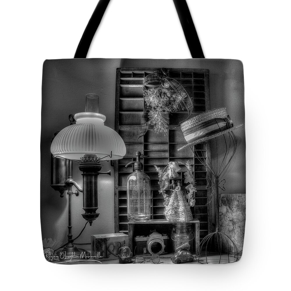 Antiques Tote Bag featuring the photograph My Favorite Things by Regina Muscarella