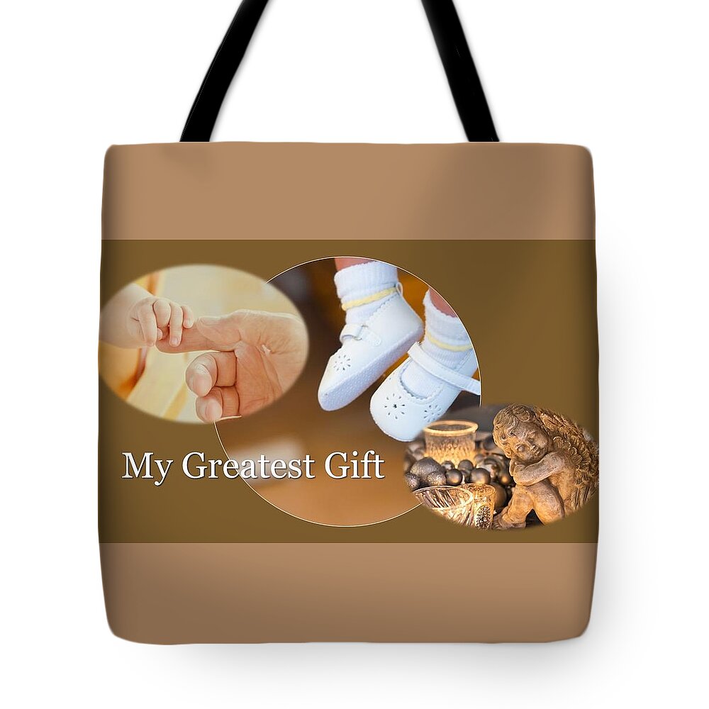 Baby Tote Bag featuring the photograph My Greatest Gift by Nancy Ayanna Wyatt