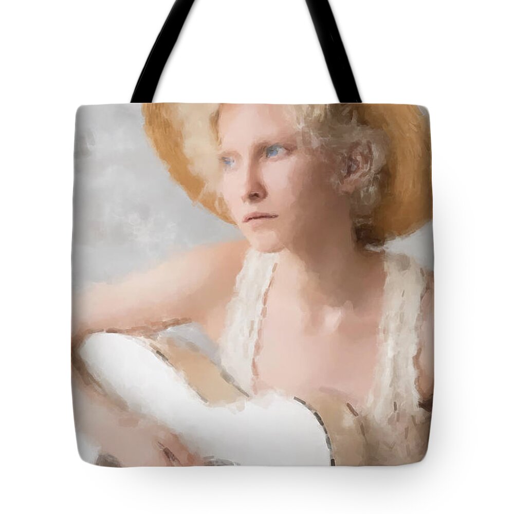  Tote Bag featuring the painting My Guitar Gently Weeps by Gary Arnold