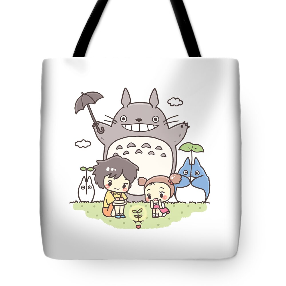 Totoro Canvas Messenger Bags Cartoon for Students 2023
