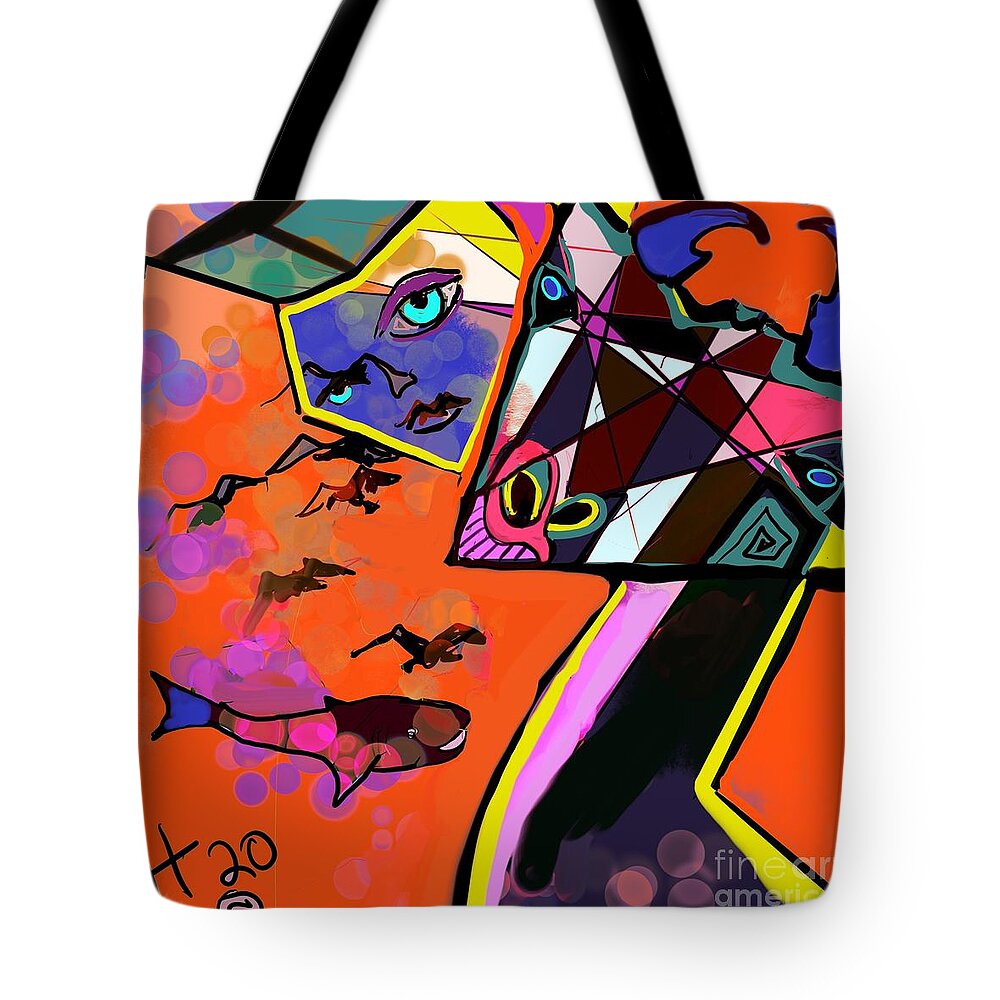  Tote Bag featuring the digital art My Window by Hans Magden