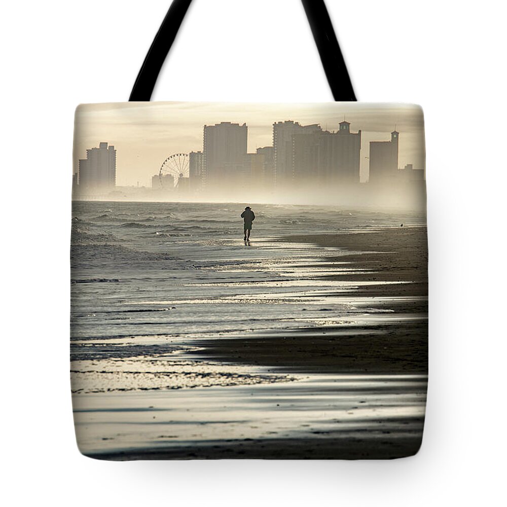 Myrtle Beach Tote Bag featuring the photograph Myrtle Beach by Allen Carroll
