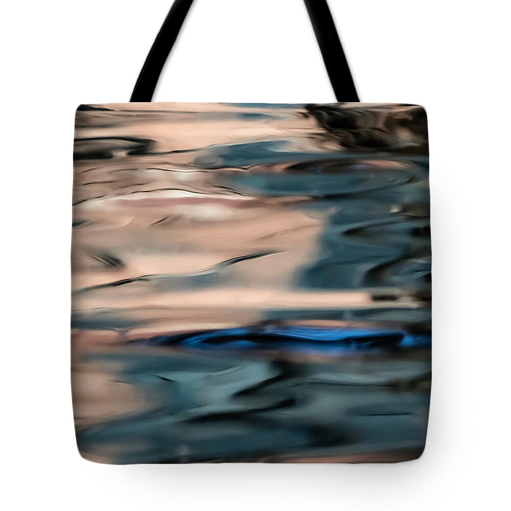 Water Tote Bag featuring the photograph Mystery of Teal by Linda Bonaccorsi