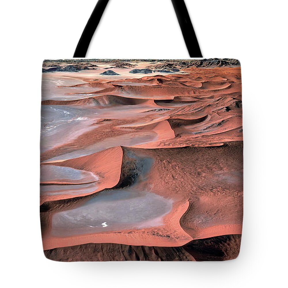Sand Dune Tote Bag featuring the photograph Namibian Dune Road by S Paul Sahm