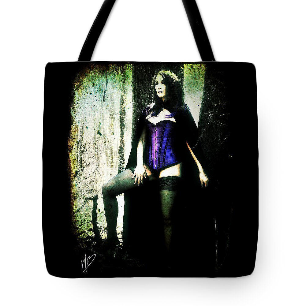 Fantasy Tote Bag featuring the digital art Nancy 1 by Mark Baranowski