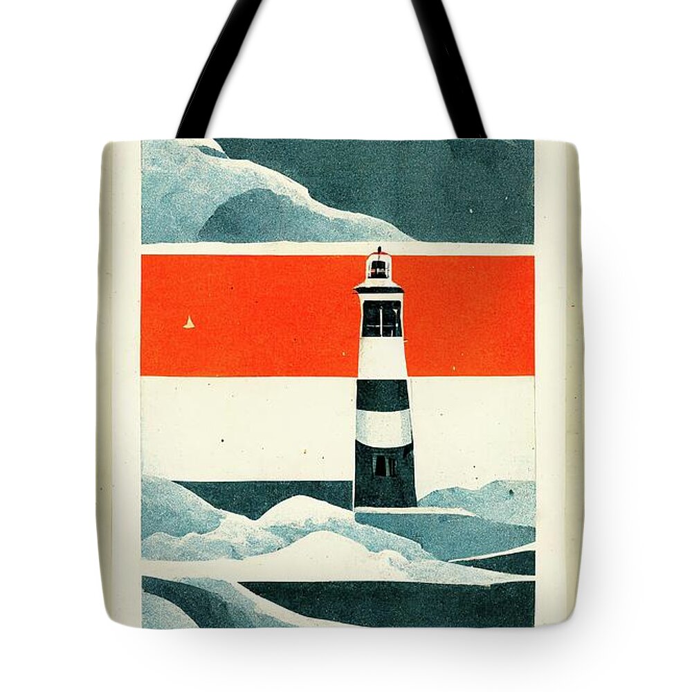 Nantucket Tote Bag featuring the digital art Nantucket by Nickleen Mosher