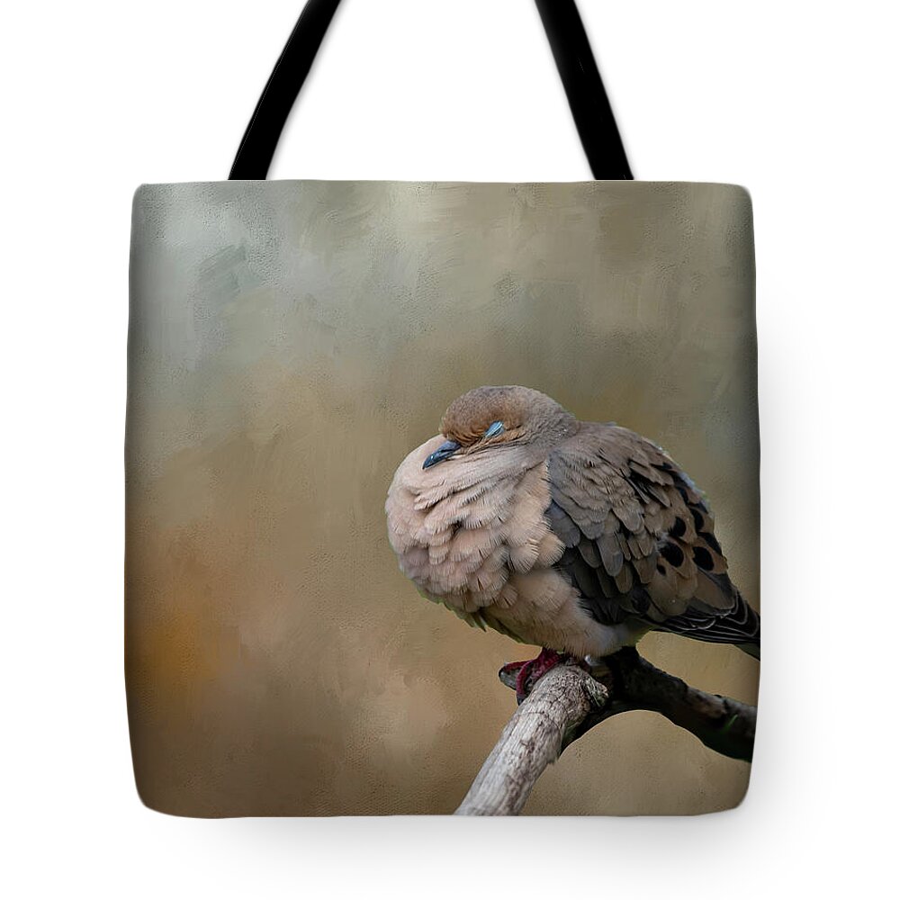 Mourning Dove Tote Bag featuring the photograph Nap Time by Cathy Kovarik