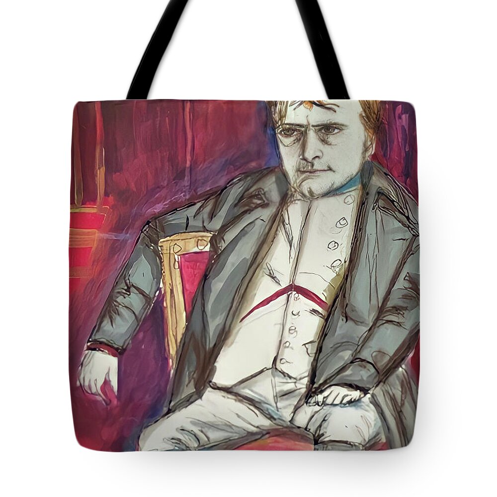 Sketches Tote Bag featuring the mixed media PARIS, Napoleon by Ciet Friethoff