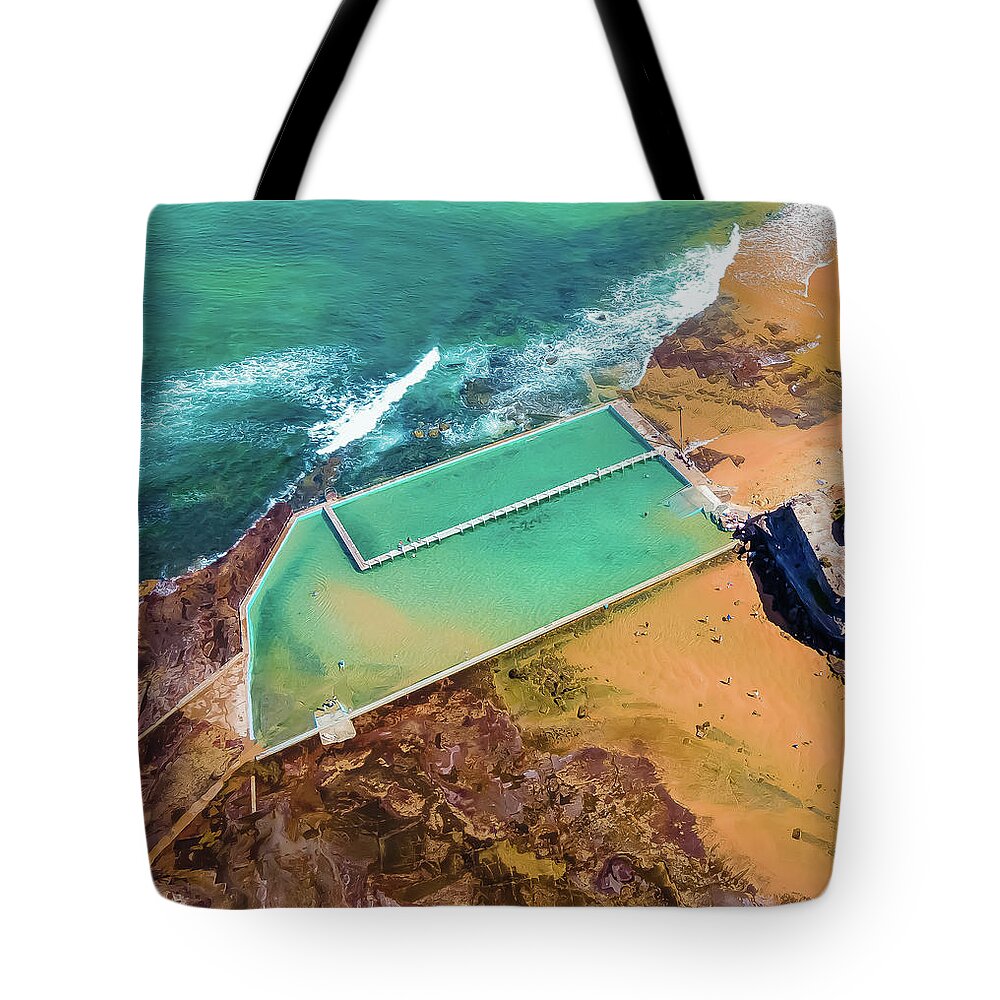 Clouds Tote Bag featuring the photograph Narrabeen Rock Pool No 1 by Andre Petrov