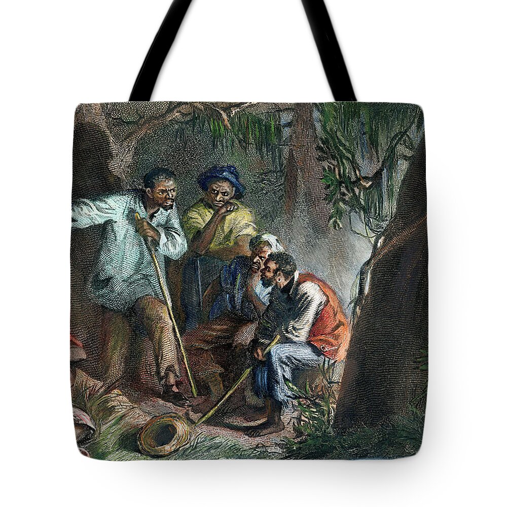 19th Century Tote Bag featuring the drawing Nat Turner by Granger