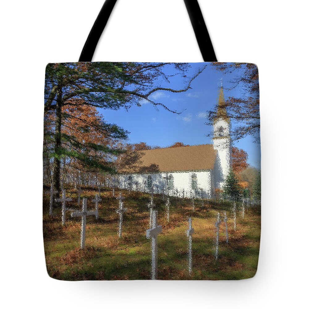 Achitecture Tote Bag featuring the photograph Native American Burial Ground by Robert Carter