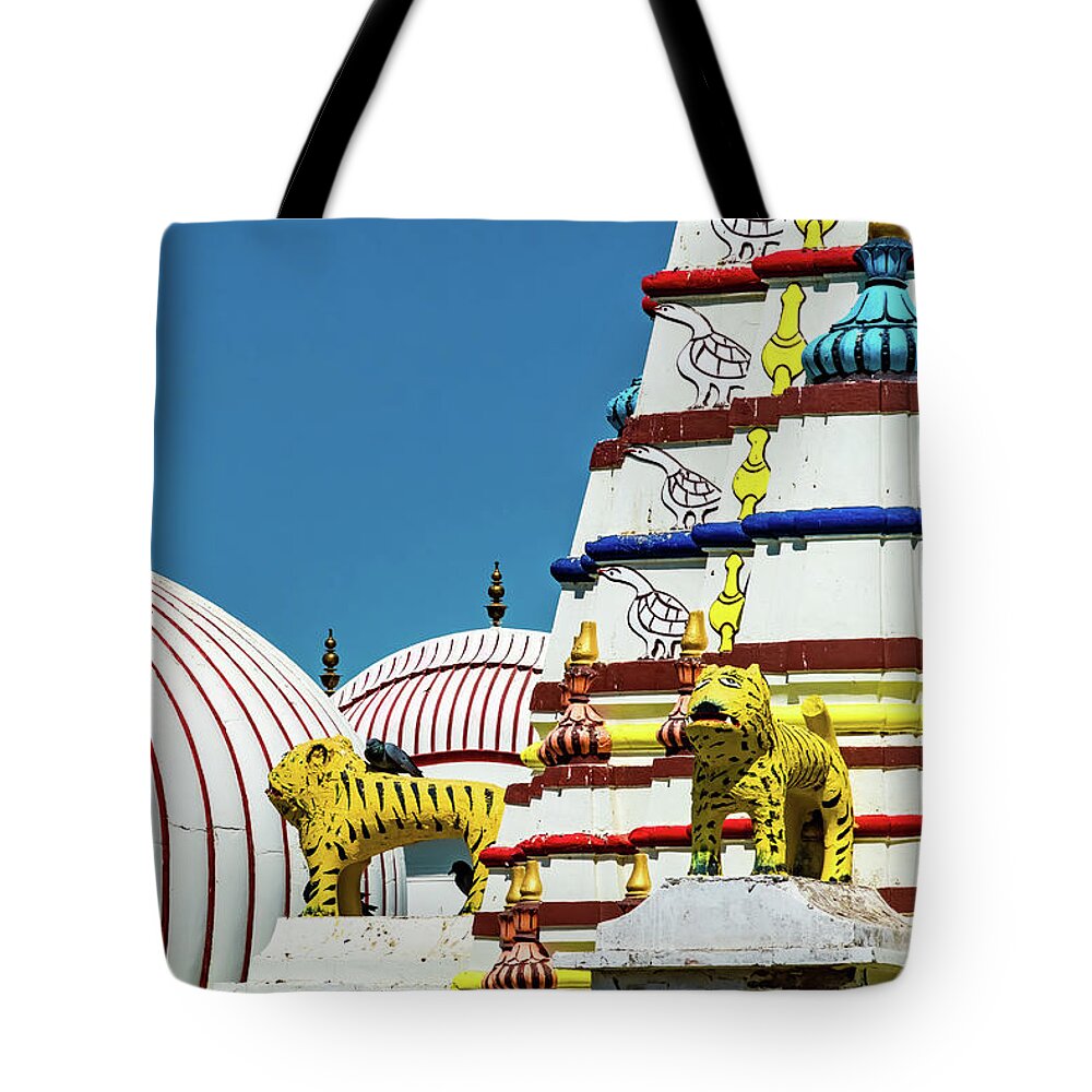 Rajasthan Tote Bag featuring the photograph Nawalgarh's Tigers, Rajasthan by Lie Yim