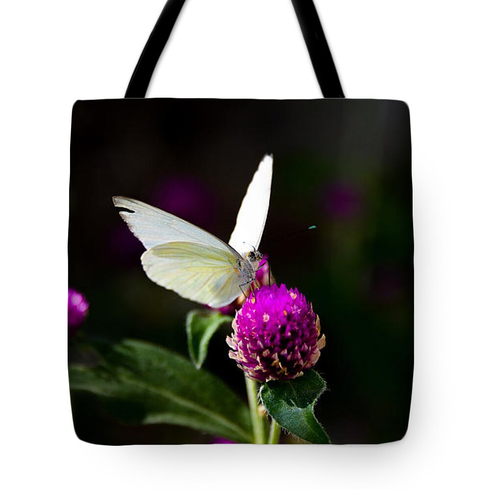 Butterfly Tote Bag featuring the digital art Nectar for Lunch by Tammy Keyes