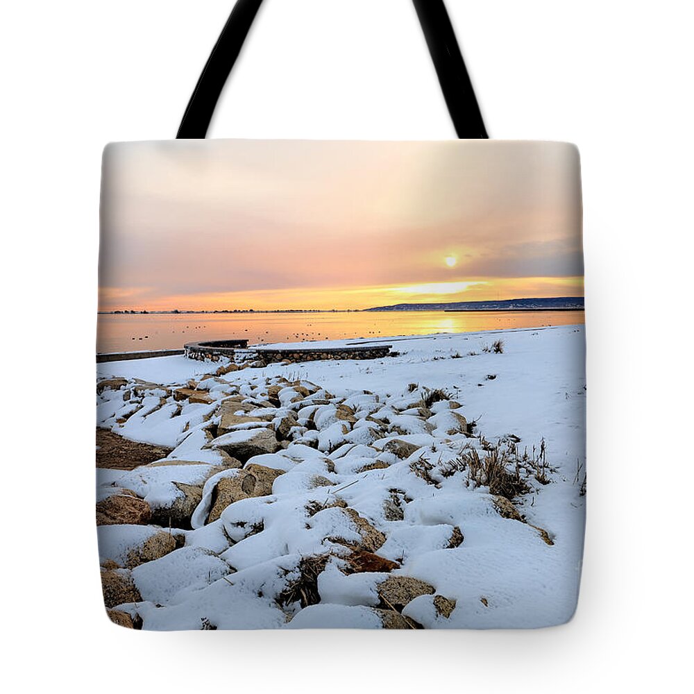 Nelson Park Tote Bag featuring the photograph Nelson Park February sunrise by Janice Drew