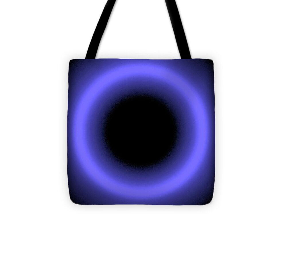 Digital Art #digital Design #digital Artwork #neon Ring #miracle #magic Light #impact#meditative #unique Art#handmade Craft #design# Tote Bag featuring the digital art  Magic Of Light by Aleksandrs Drozdovs