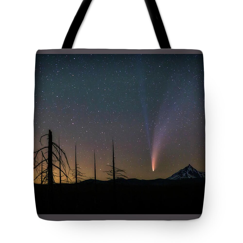 Comet Tote Bag featuring the photograph Neowise by Cat Connor