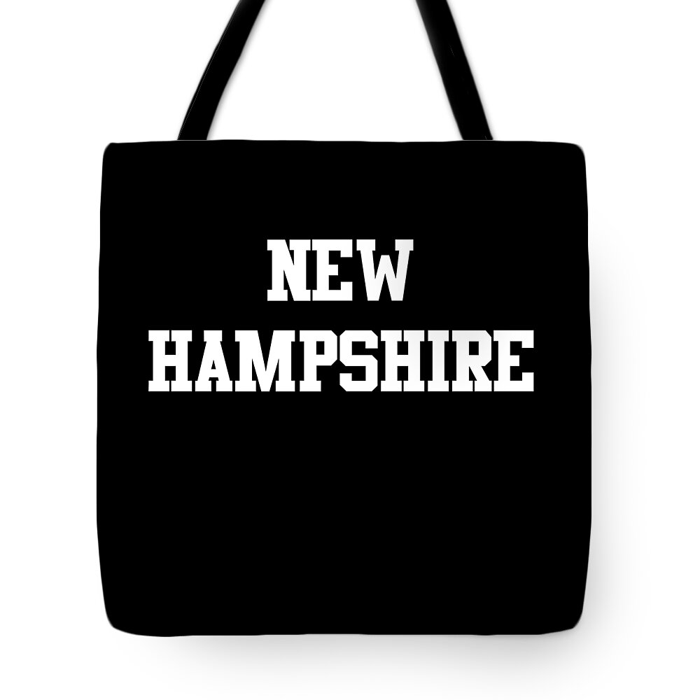 Funny Tote Bag featuring the digital art New Hampshire by Flippin Sweet Gear