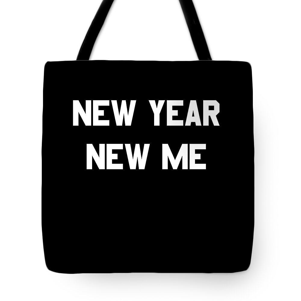 New Year 2024 Tote Bag featuring the digital art New Year New Me Fitness Goals by Flippin Sweet Gear