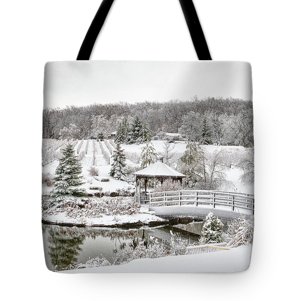 Niagara Tote Bag featuring the photograph Niagara Winter Magic by Marilyn Cornwell