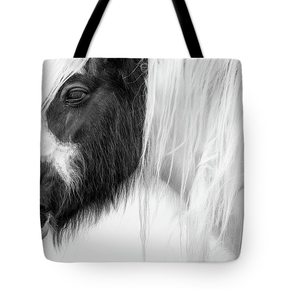 Horse Tote Bag featuring the photograph Niall - Horse Art by Lisa Saint