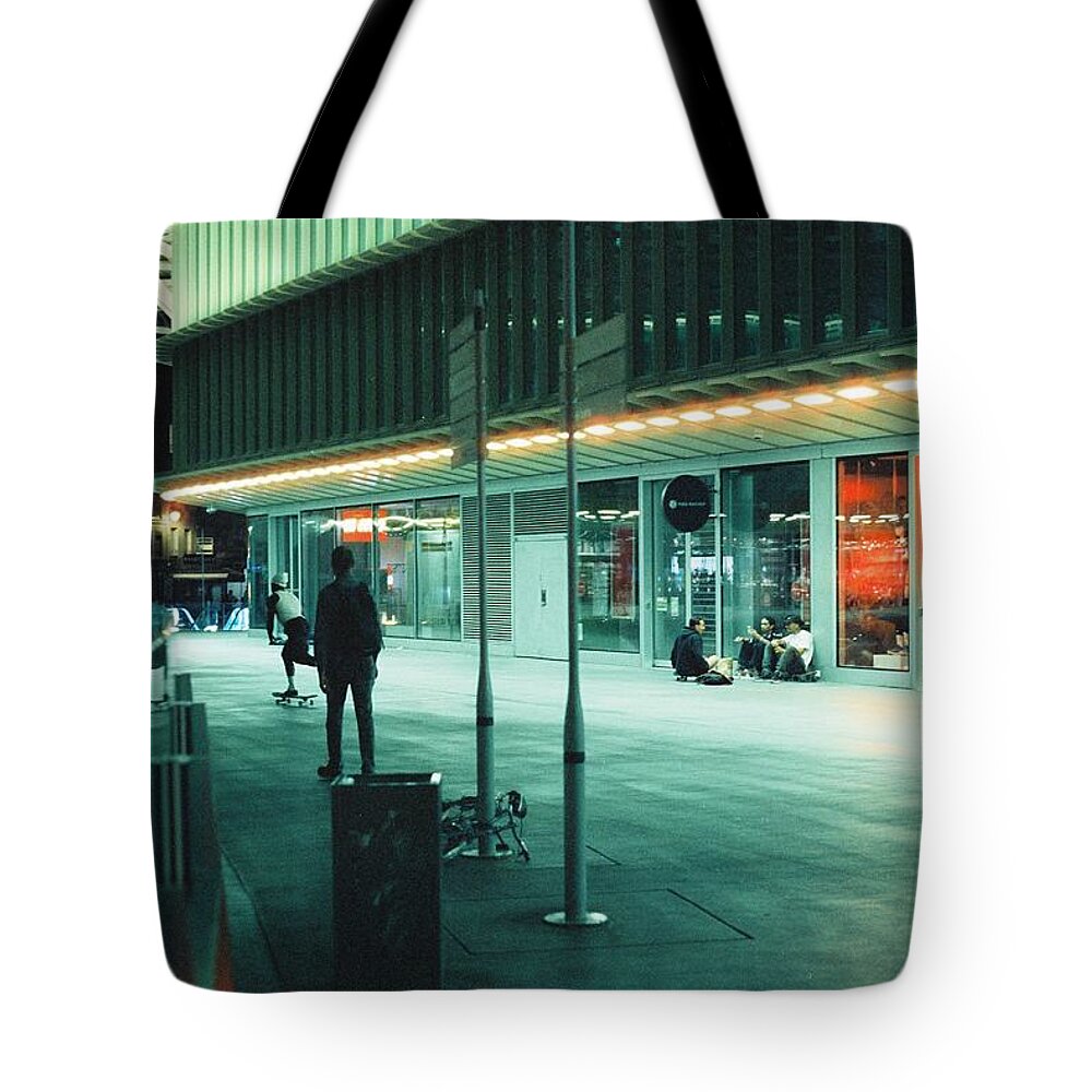 Mall Tote Bag featuring the photograph Night life by Barthelemy de Mazenod