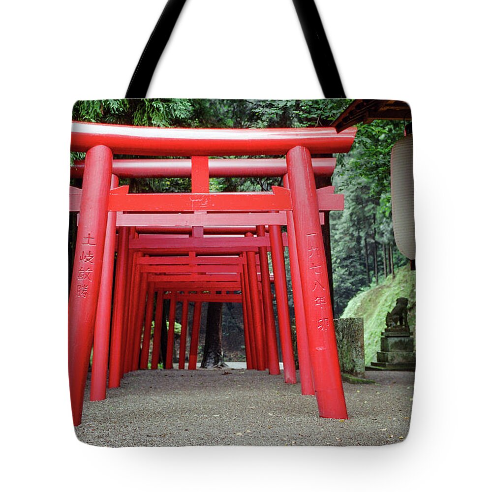 Buddhist Tote Bag featuring the photograph Niihama Temple 02 by Niels Nielsen