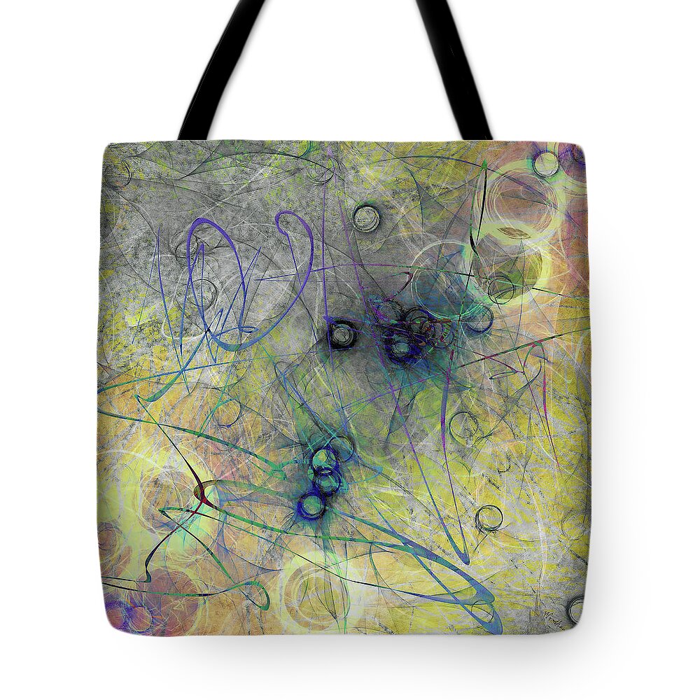Abstract Art Tote Bag featuring the digital art No. 322 by Jon Woodhams