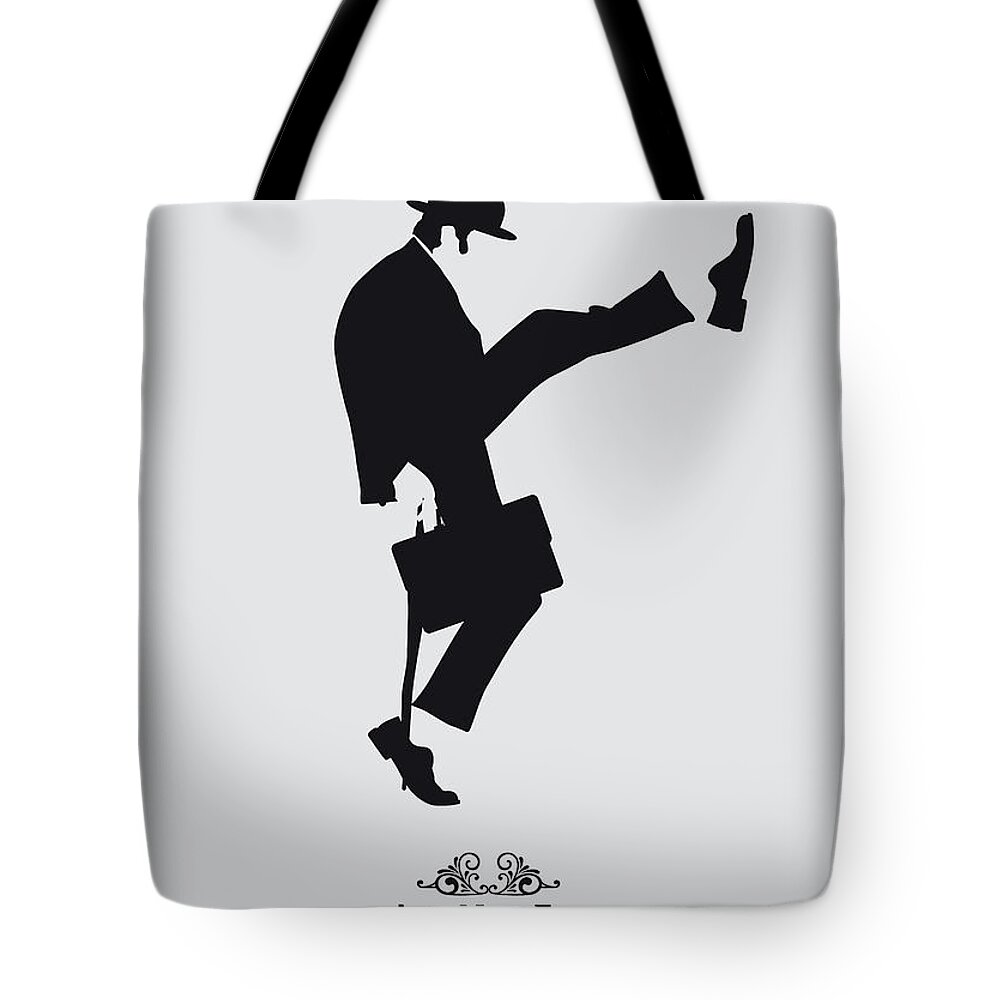 Teabag Tote Bag featuring the digital art No01 My Silly walk poster by Chungkong Art
