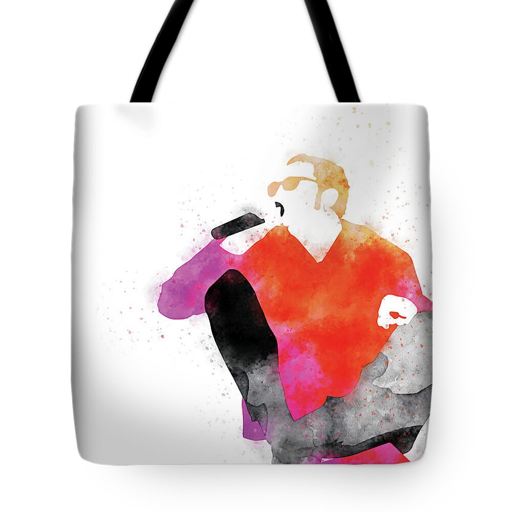 Alice Tote Bag featuring the photograph No245 MY Alice in Chains Watercolor Music poster by Chungkong Art