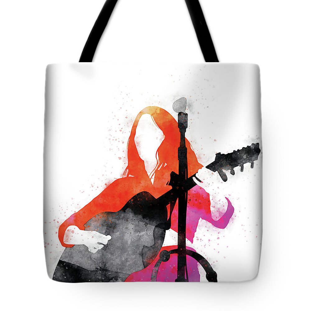 Emmylou Tote Bag featuring the digital art No282 MY Emmylou Harris Watercolor Music poster by Chungkong Art