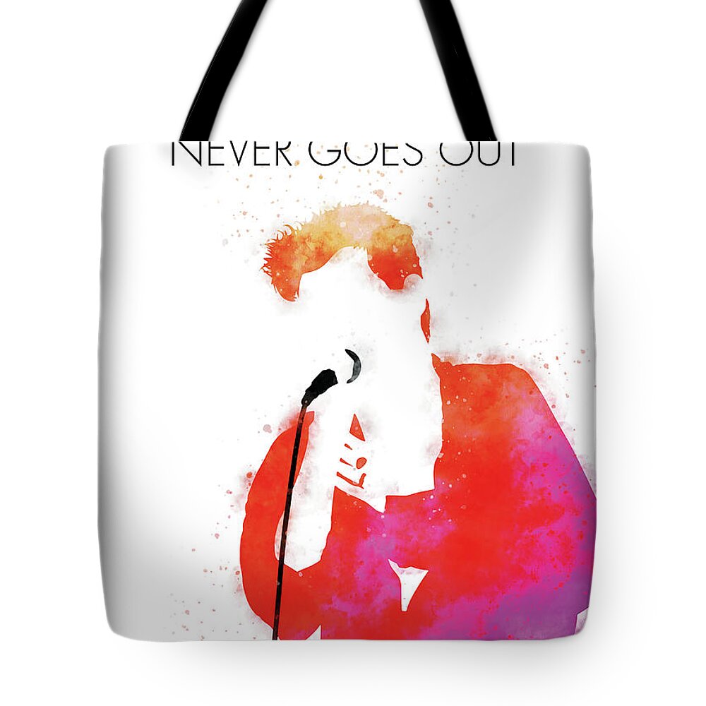 The Tote Bag featuring the digital art No289 MY The Smiths Watercolor Music poster by Chungkong Art