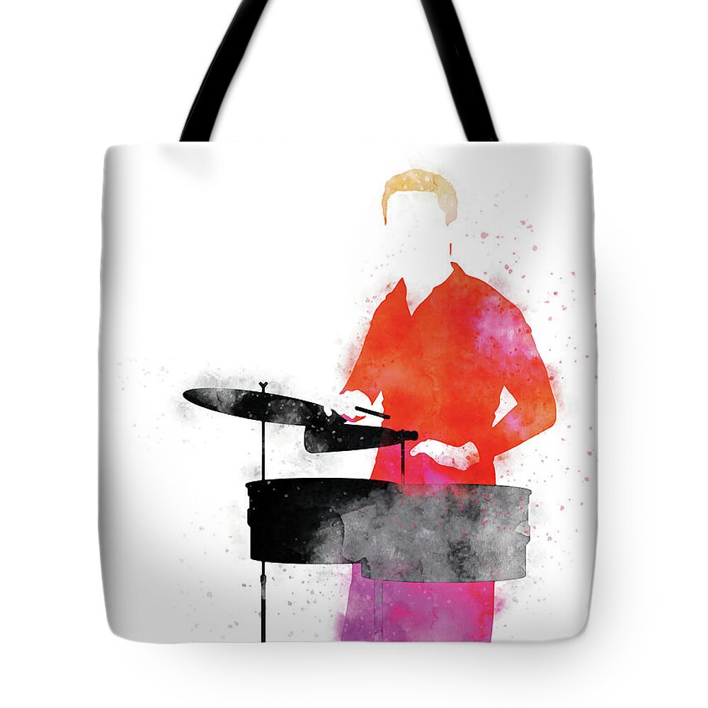 Tito Tote Bag featuring the digital art No300 MY Tito Puente Watercolor Music poster by Chungkong Art