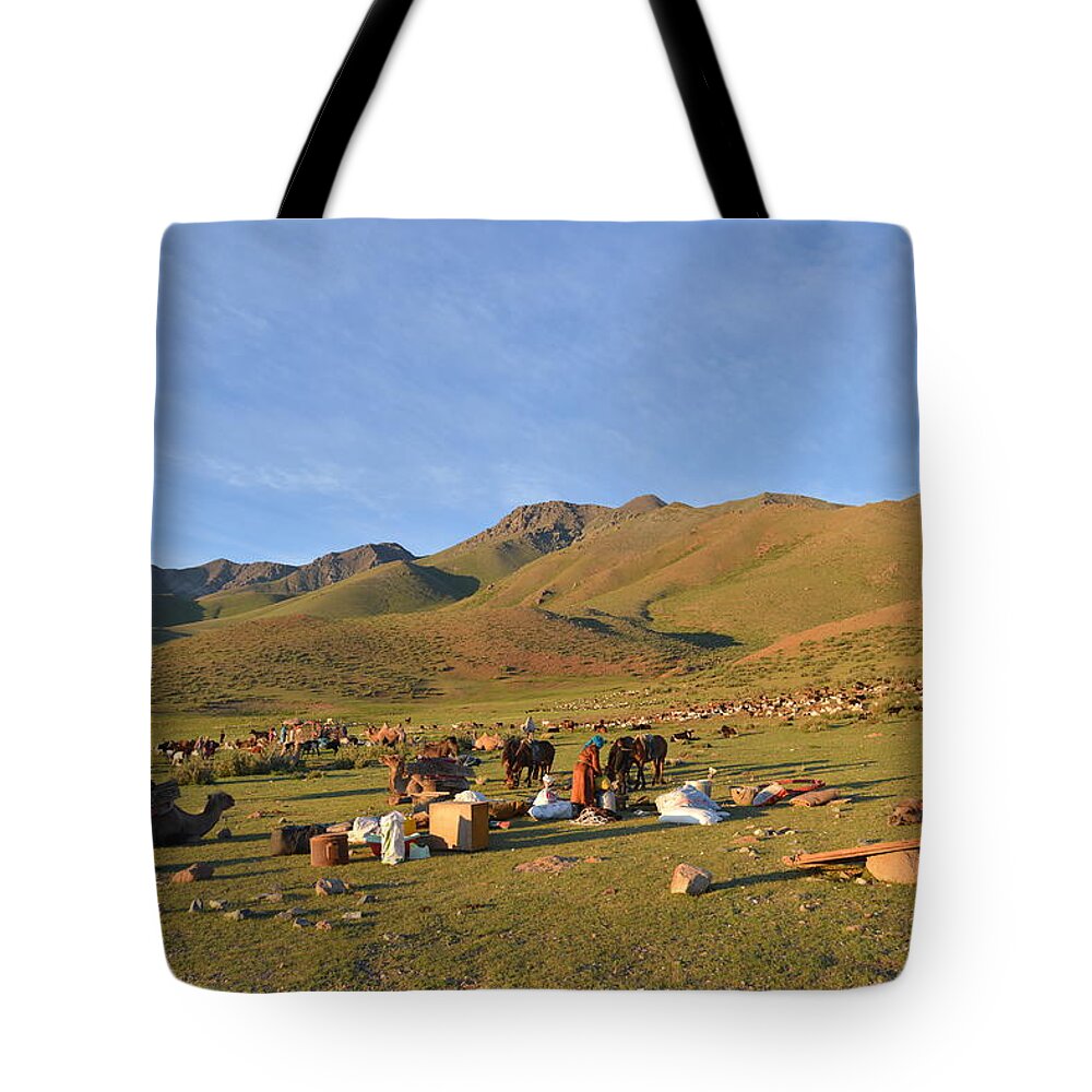 Herders Lifestyle Tote Bag featuring the photograph Nomad by Bat-Erdene Baasansuren