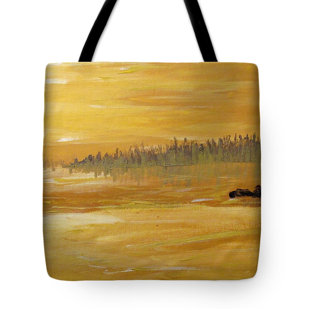 Northern Ontario Tote Bag featuring the painting Northern Ontario Two by Ian MacDonald