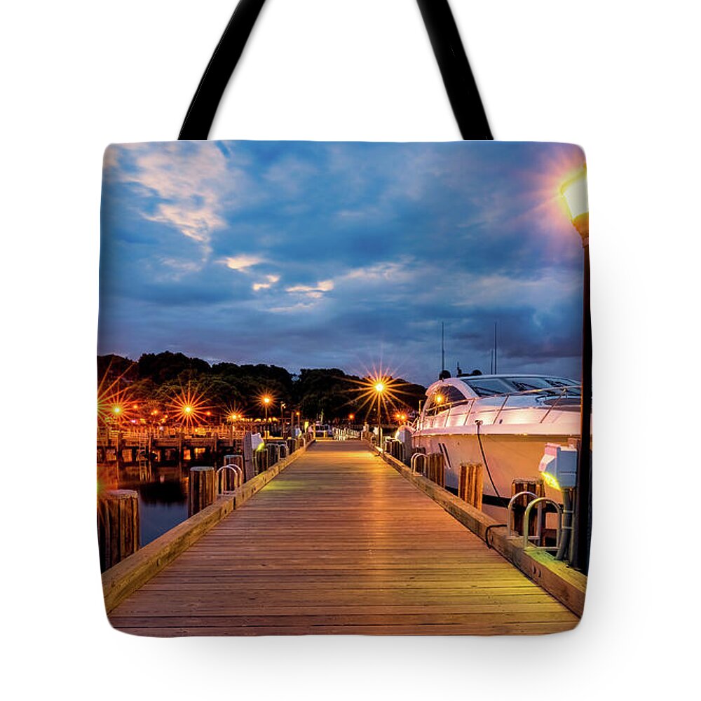 Harbor Tote Bag featuring the photograph Northport Harbor Morning by Sean Mills