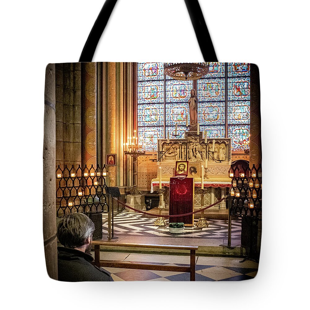Notre Tote Bag featuring the photograph Notre Dame, Paris 5 by Nigel R Bell