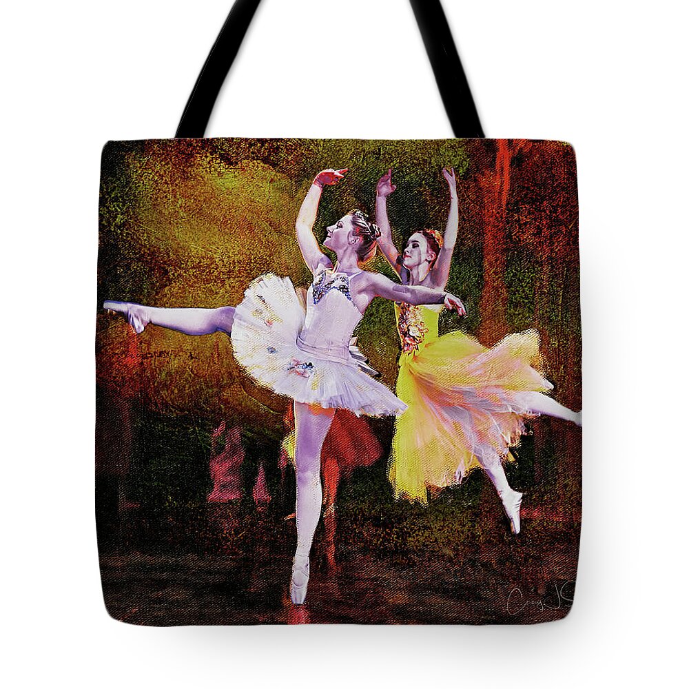 Ballerina Tote Bag featuring the photograph Nutcracker_Flower Dance by Craig J Satterlee