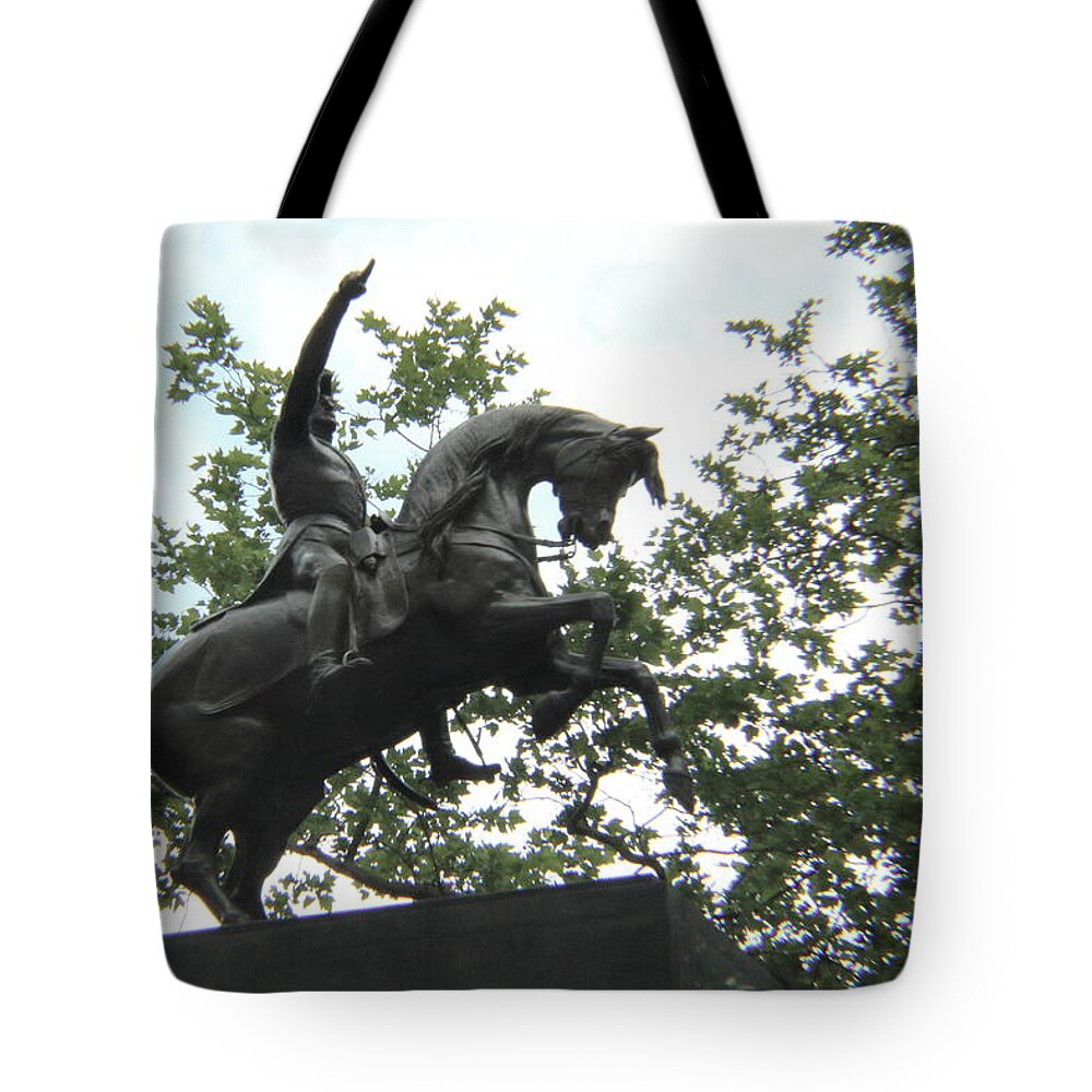 New York Tote Bag featuring the photograph NY Statue by Kenneth Pope