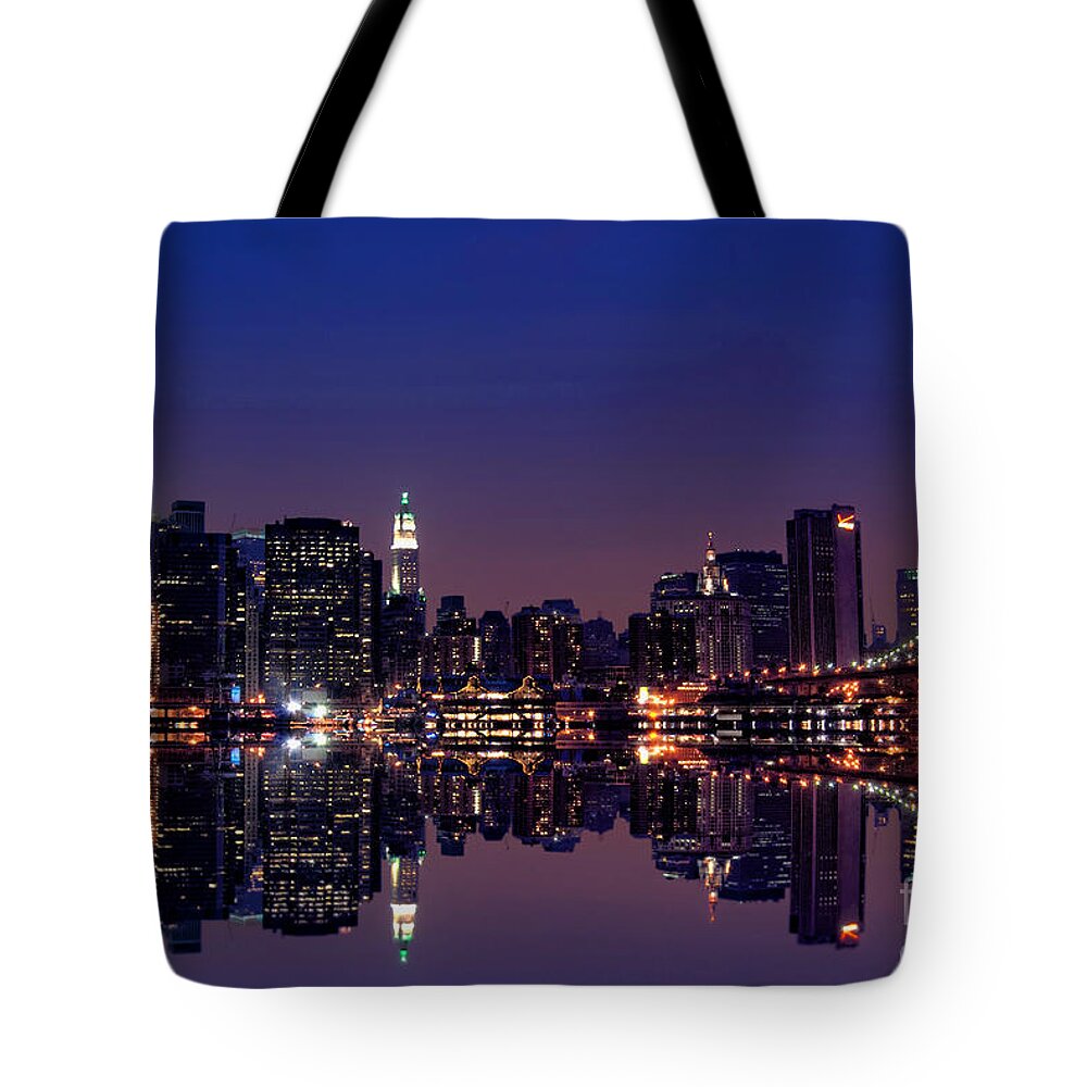 New York City Tote Bag featuring the photograph NYC Skyline New York City USA by Sabine Jacobs