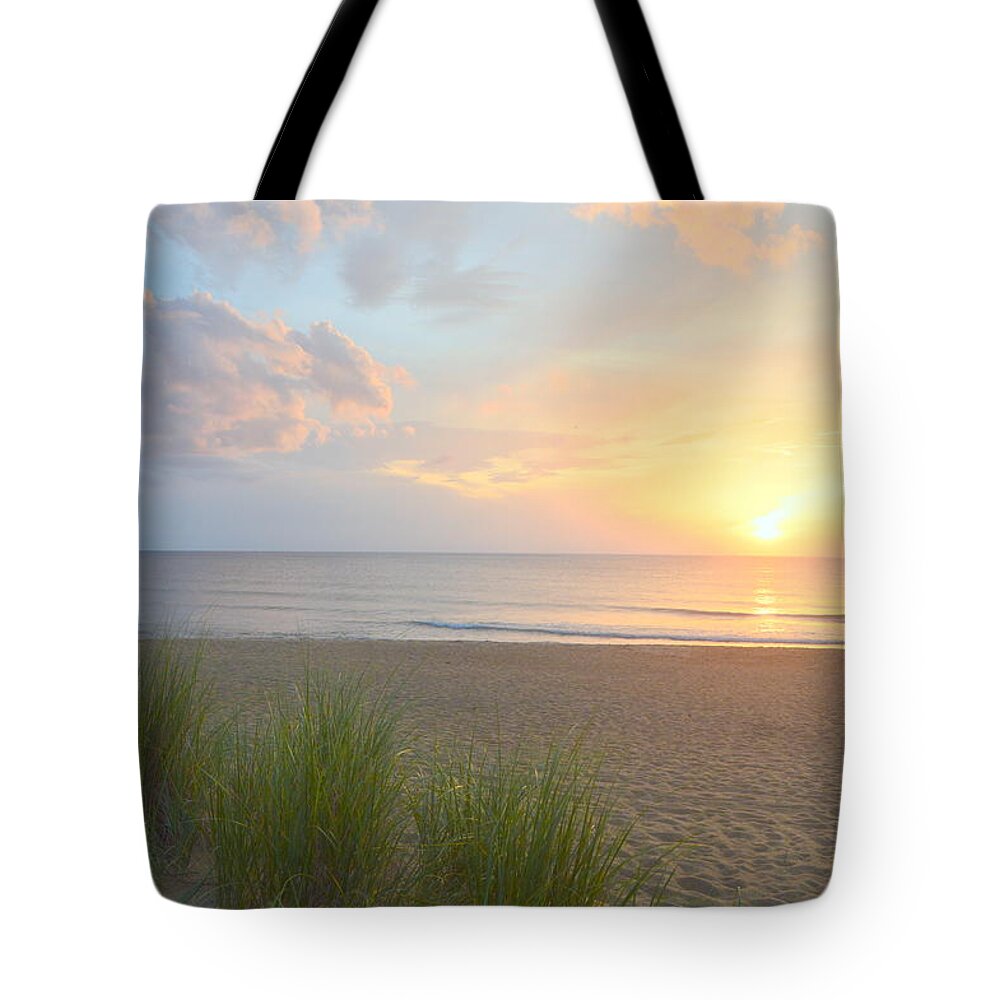 Obx Sunrise Tote Bag featuring the photograph OBX Sunrise 7/18/21 by Barbara Ann Bell