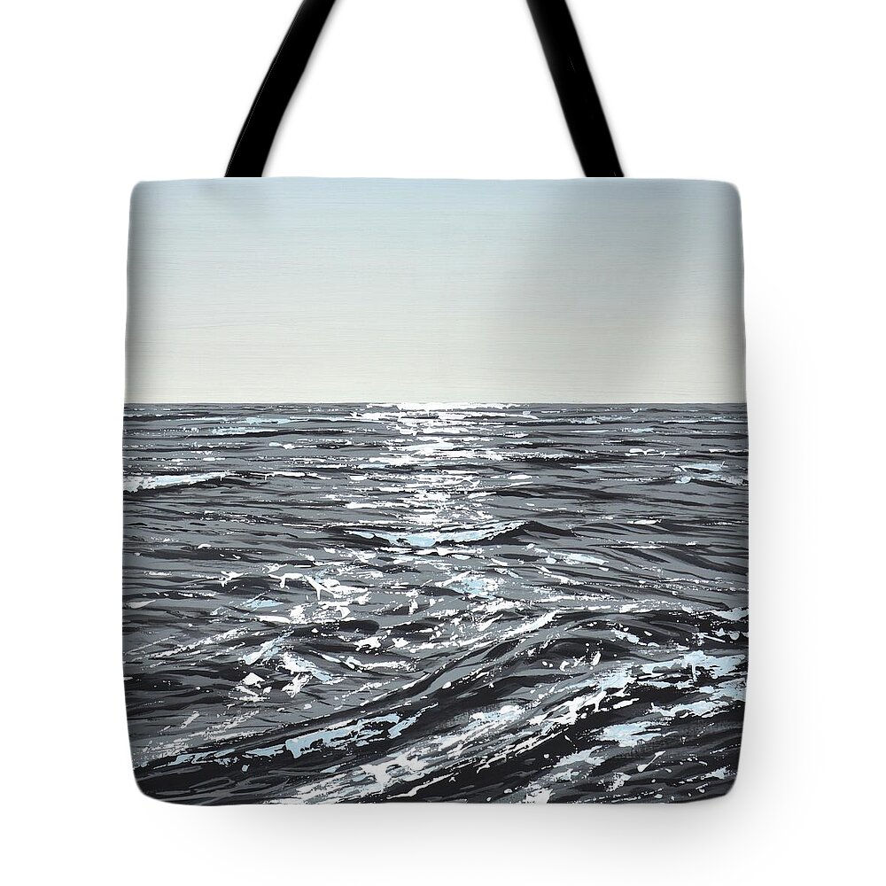 Buy A Painting Tote Bag featuring the painting 	Ocean. Light 33. by Iryna Kastsova