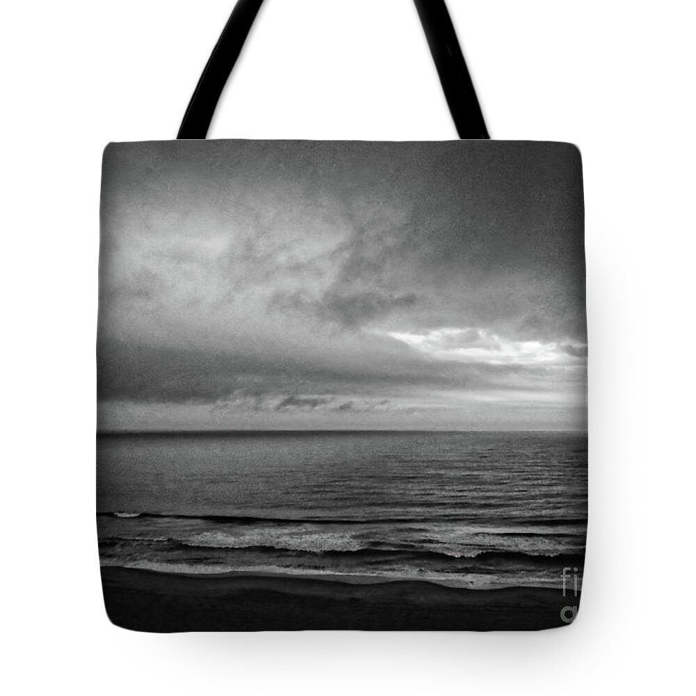 Moody Tote Bag featuring the photograph Ocean View 5 #moody #textured by Andrea Anderegg