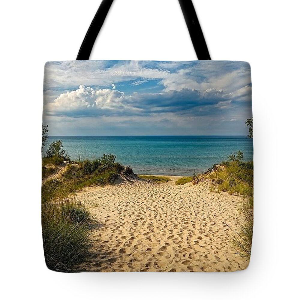 Ocean Tote Bag featuring the photograph Ocean View by Nancy Ayanna Wyatt