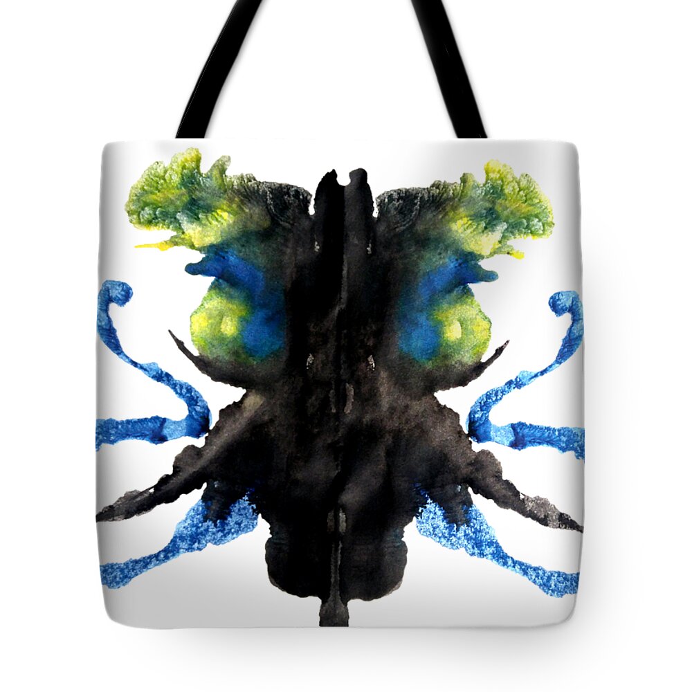 Abstract Tote Bag featuring the painting Octo Oracle by Stephenie Zagorski