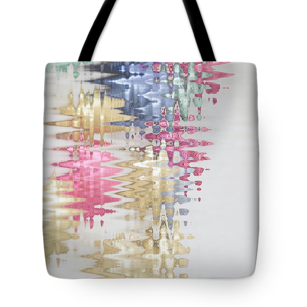 Abstract Art Tote Bag featuring the mixed media Of Easter 3 by John Emmett