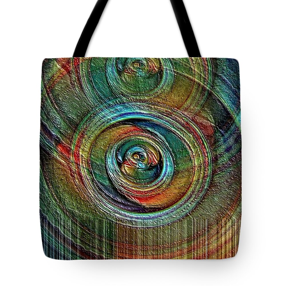 Oil Tote Bag featuring the digital art Oil and Water by David Manlove
