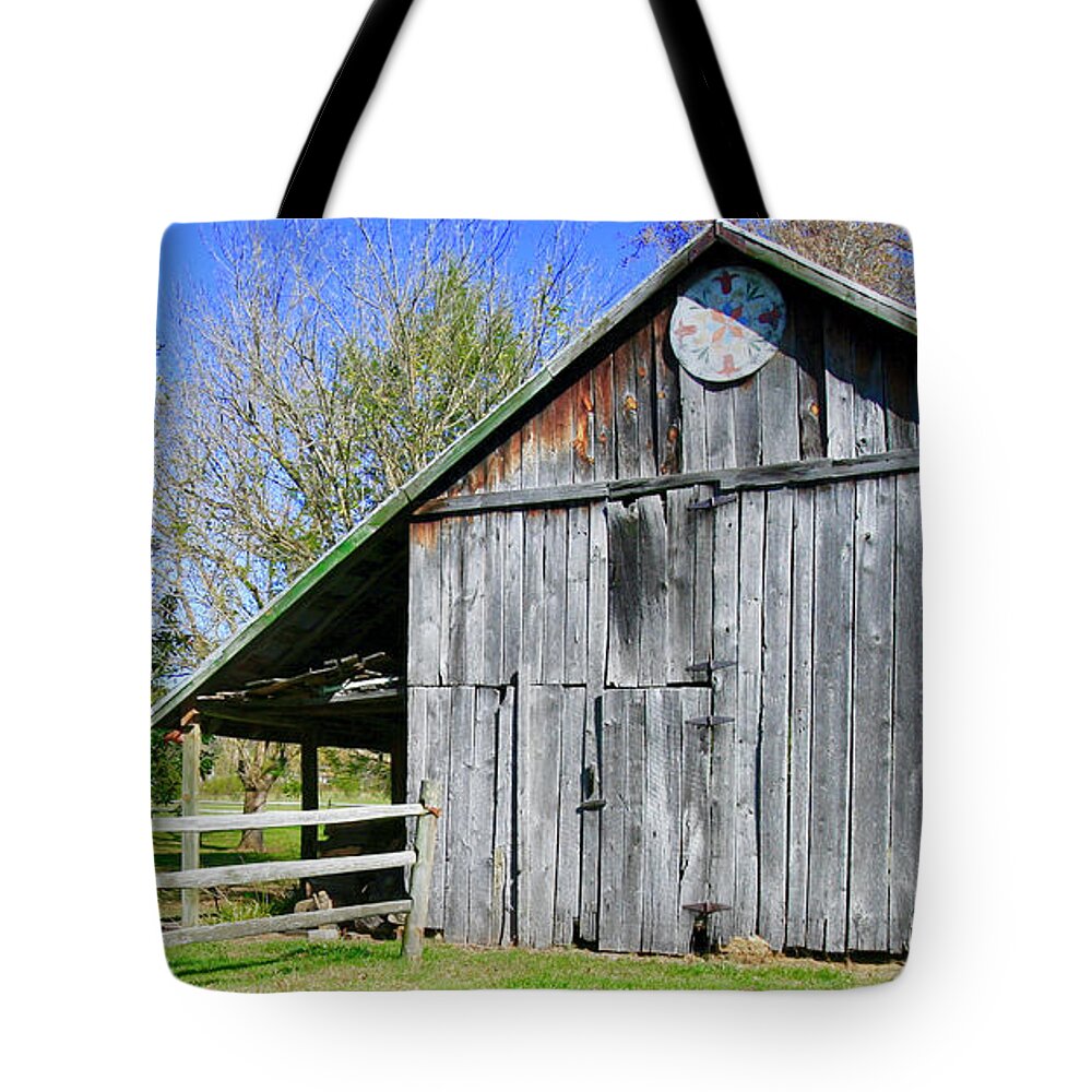 Old Barn Tote Bag featuring the photograph Old Barn 2 by The James Roney Collection